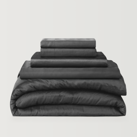 Midnight Grey Eucalyptus Lyocell Bedding Bundle