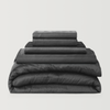 Midnight Grey Eucalyptus Lyocell Bedding Bundle