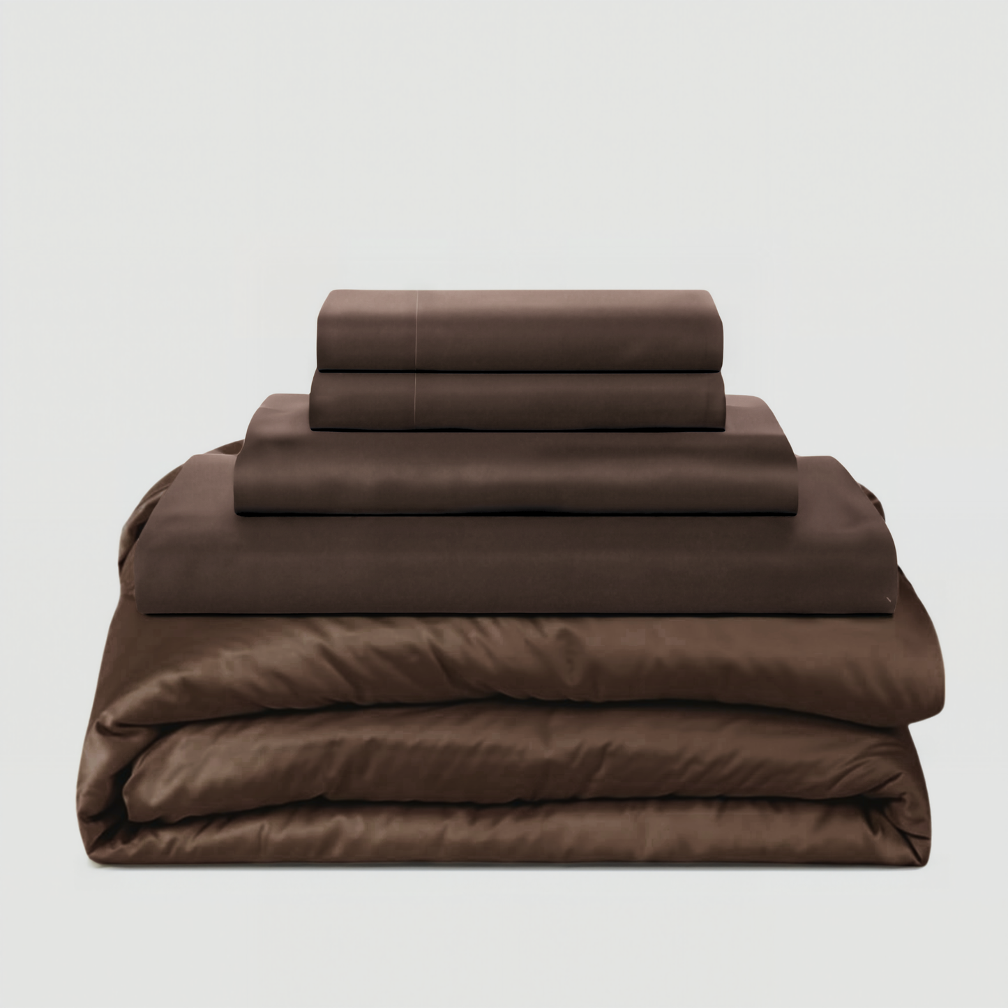 Dark Brown Eucalyptus Lyocell Bedding Bundle