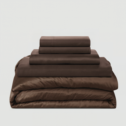 Dark Brown Eucalyptus Lyocell Bedding Bundle